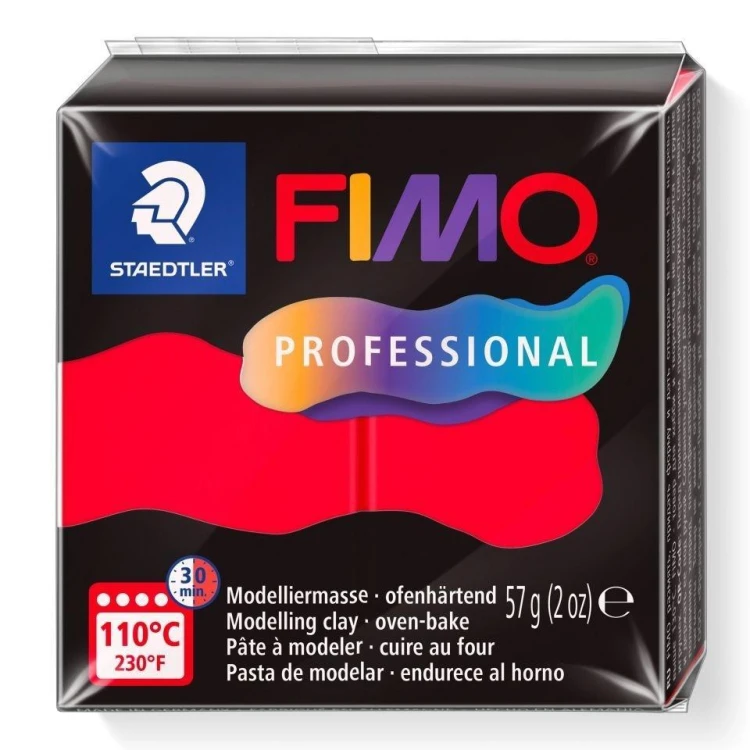 Masa termoutwardzalna Fimo 57g czerwony, Staedtler