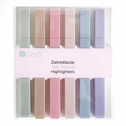 Zakreślacze silk pastels 6szt, Dalprint dpCraft