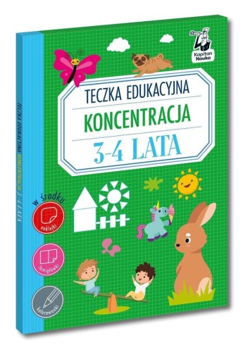 Teczka edukacyjna Koncentracja 3-4 lata Kapitan...