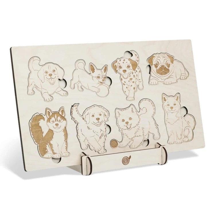 Puzzle drewniane Psijaciele Rasy psów, Sounds Wood