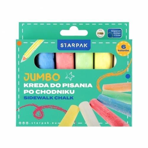 Kreda chodnikowa Jumbo 6szt, STARPAK