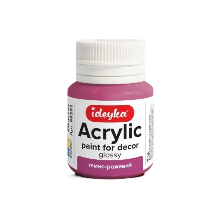 Farba akrylowa Ciemny róż 20ml, Ideyka
