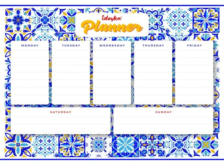 Planner magnetyczny z mozaiką diamentową Ceramika