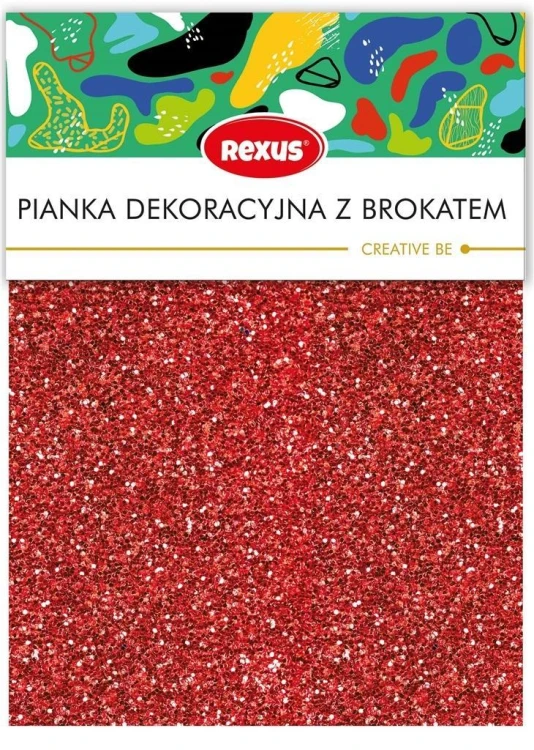 Pianka dekoracyjna A4 5 kolorów brokat, Beniamin