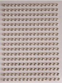 Dżety samoprzylepne srebrne 6mm 140szt, Brewis