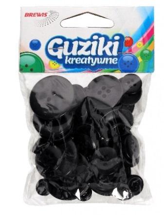 Guziki kreatywne czarne 40g, Brewis