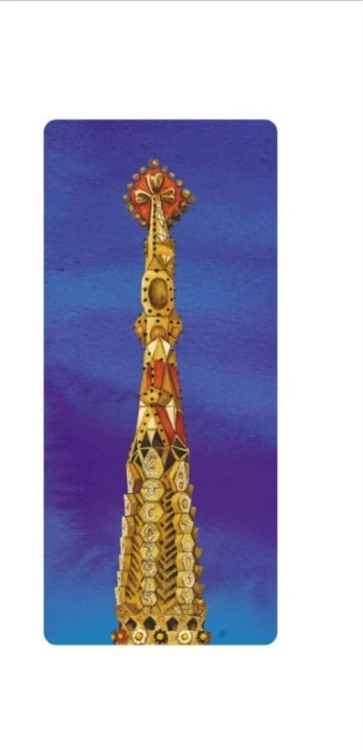 Karnet 12x23cm + koperta Gaudi Torre S. Familia