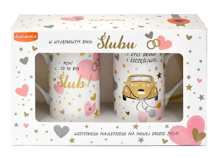 Kubek komplet Ślub, Kukartka