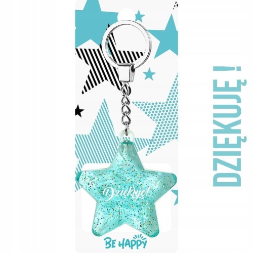 Brelok gwiazdka Dziękuję!, Be-Happy Gifts