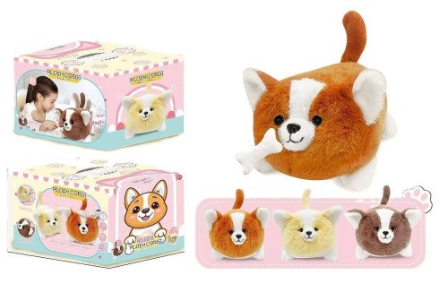 Pies pluszowy interaktywny Corgi 26x18x18cm, ADAR