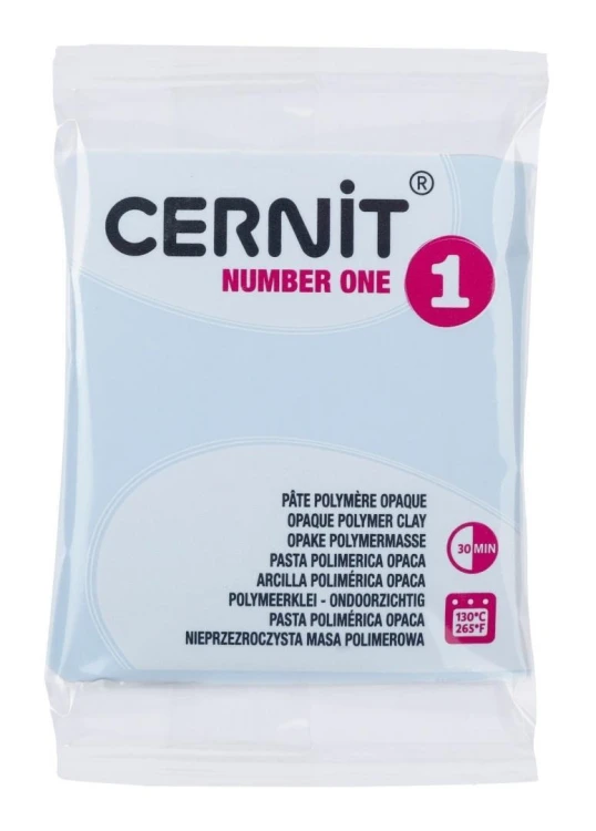 Modelina pastelowa niebieska 56g, Cernit
