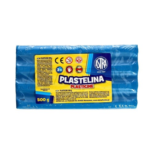 Plastelina niebieska 500g ASTRA, ASTRA papiernicze