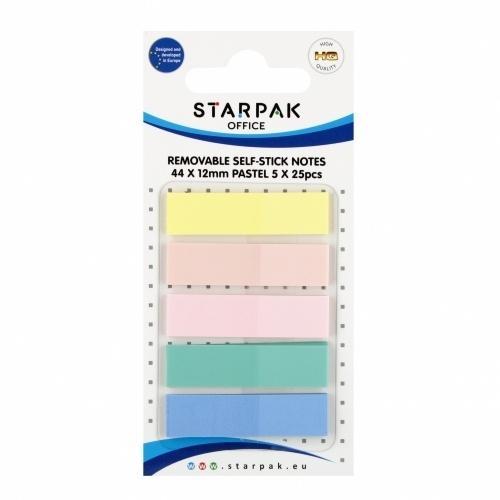 Zakładka indeksująca pastel 44x12mm 5x25K, STARPAK