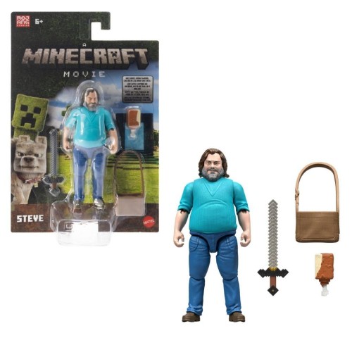 Minecraft Movie Figurka filmowa Steve, Mattel