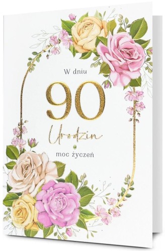 Karnet Urodziny 90
