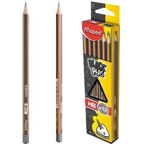 Ołówek Blackpeps HB (12szt) MAPED, Maped