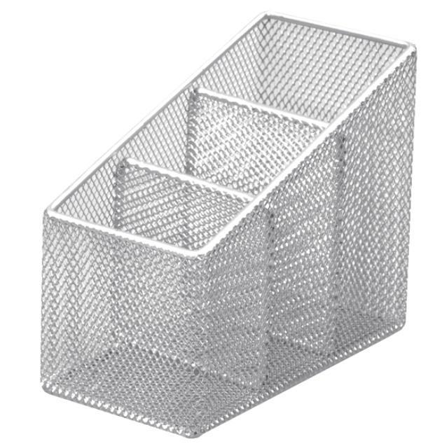 Przybornik do długopisów srebrny BV511-S, Tetis