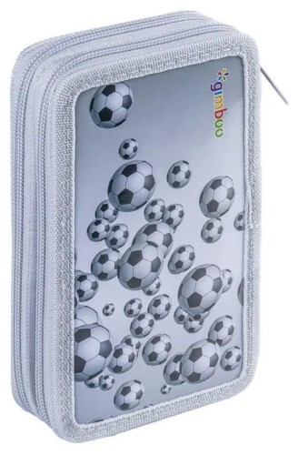 Piórnik z wyposaż. 2-komorowy Jumbo Soccer, Gimboo