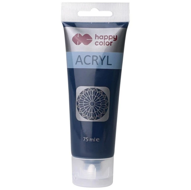 Farba akrylowa 75ml błękit pruski HAPPY COLOR, GDD