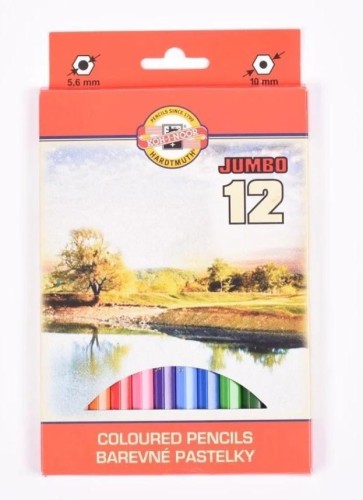 Kredki Omega Jumbo 12 kolorów, Koh-I-Noor