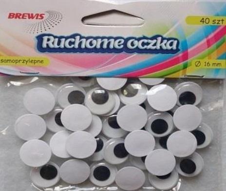 Ruchome oczka 16mm 40szt, Brewis