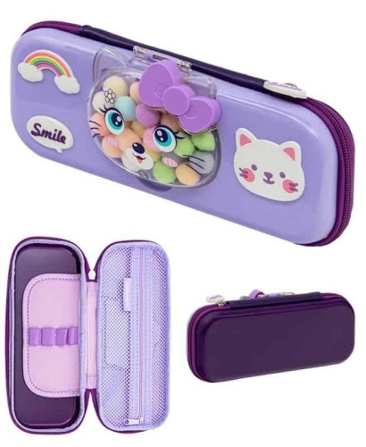 Piórnik piankowy 3D Kitty Lavender ASTRA