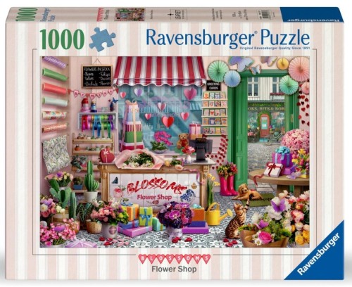 Puzzle 2D 1000 Kwiaciarnia, Ravensburger