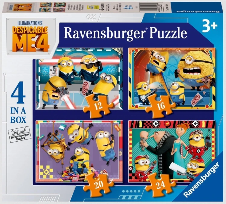 Puzzle 2D 4w1: Minionki, Ravensburger
