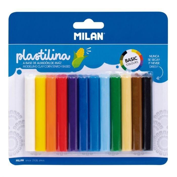 Plastelina Basic 12 kolorów MILAN, MILAN