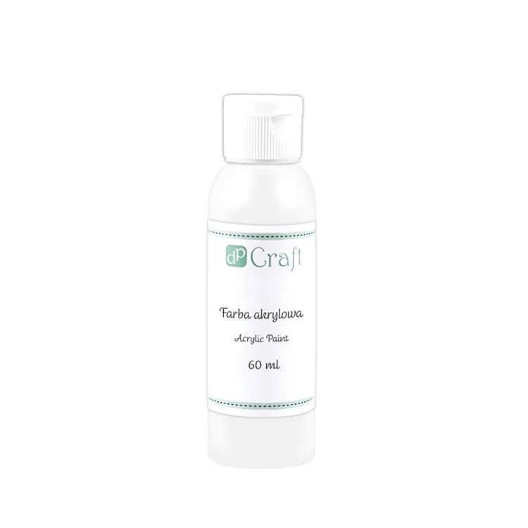 Farba akrylowa biała 60ml, Dalprint