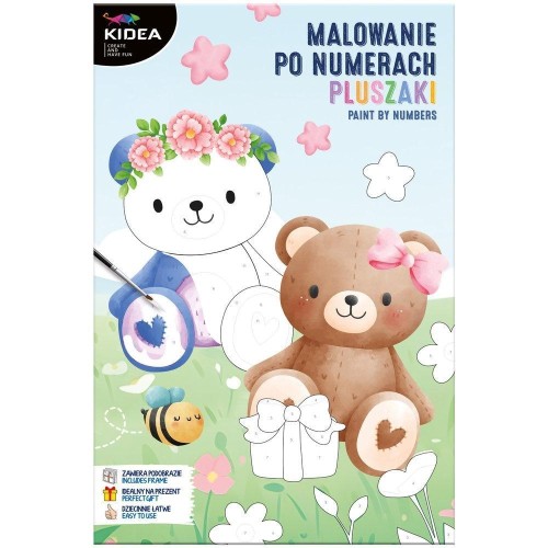 Malowanie po numerach Misie KIDEA, DERFORM