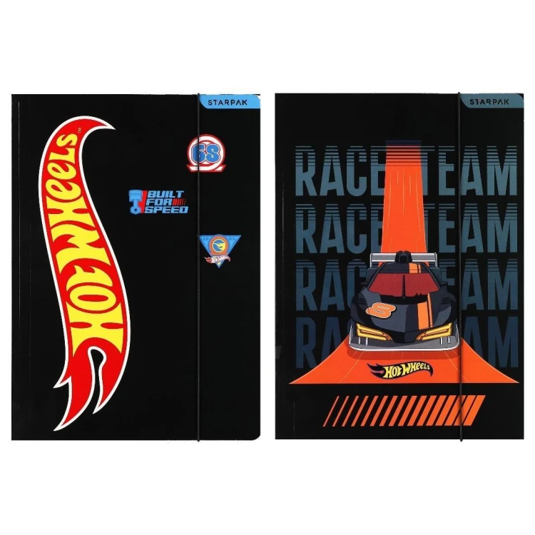Teczka z gumką hot wheels, STARPAK