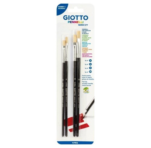 Pędzle 577 komplet 4 sztuki GIOTTO, Giotto