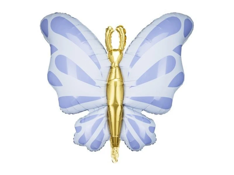 Balon foliowy Motyl 69x69cm błękit