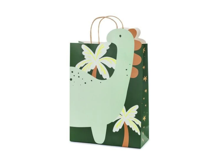 Torebka prezentowa Dinozaur 10x24x37cm, PartyDeco