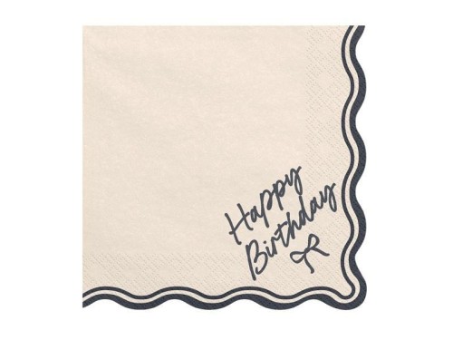 Serwetki Happy Birthday Kokarda 33x33cm 12szt