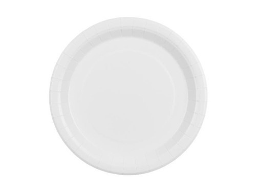 Talerzyki papierowe biały 23cm 6szt