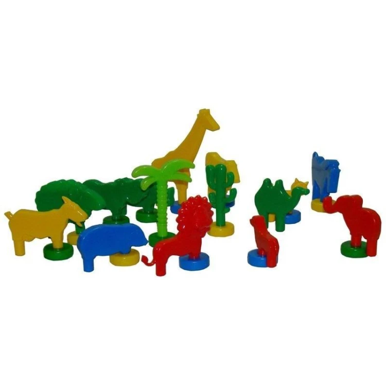 Klocki konstrukcyjne Kolorowe zoo, Macyszyn Toys
