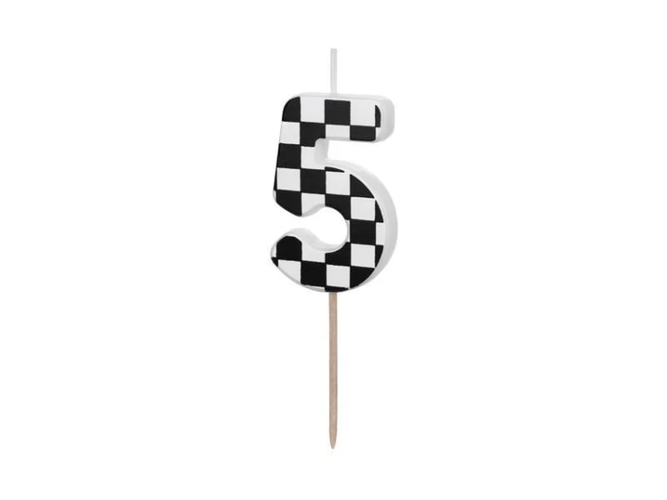 Świeczka urodzinowa 5 5,5cm