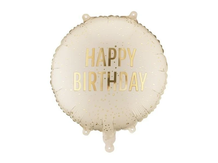 Balon foliowy pastylka Happy Birthday 35x35cm