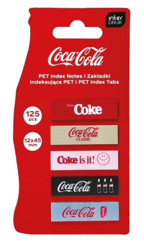Zakładki indeksujące PET Coca-Cola, INTERDRUK