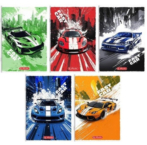 Zeszyt A5/16K kratka Fast Car 70g (20szt), HERLITZ