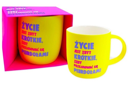 Kubek neonowy Życie, Kukartka