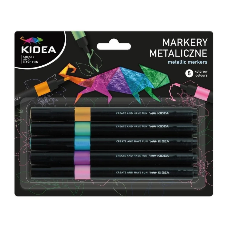 Markery metaliczne 5 kolorów KIDEA, DERFORM