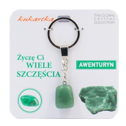 Brelok Wiele szczęścia awenturyn, Kukartka