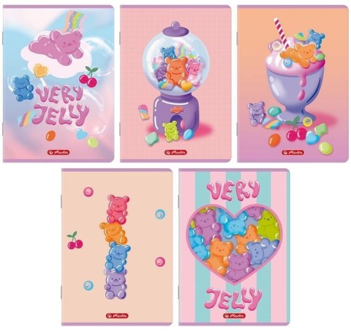 Zeszyt A5/16K linia podwójna Jelly (20szt) HERLITZ