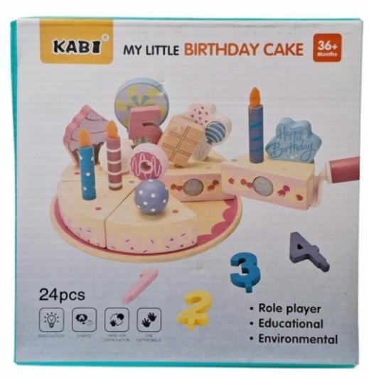 Układanka drewniana tort 24el, SWEDE