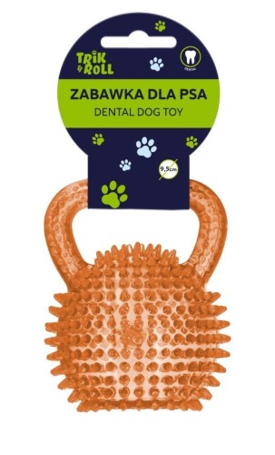 Zabawka dla Psa 9,5cm pomarańczowa