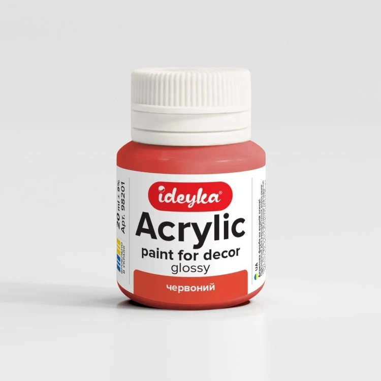 Farba akrylowa Czerwony 20ml, Ideyka