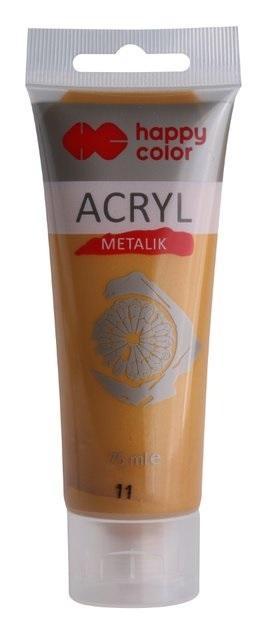 Farba akrylowa 75ml złota HAPPY COLOR, GDD